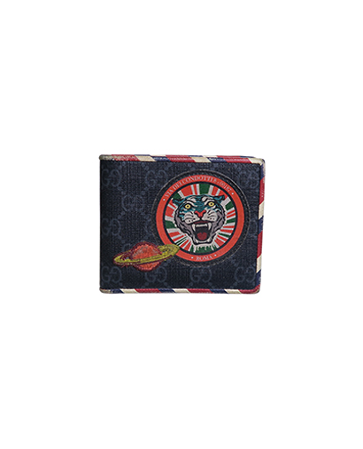 Gucci Night Courrier GG Supreme Wallet, &pound;95, Accessories, Grey, Canvas, Front view